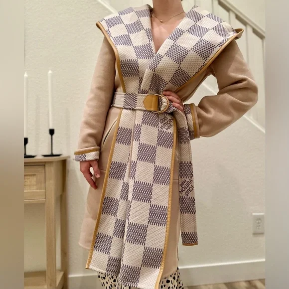 Reversible Coat Louis Vuitton Monogram Wrap Coat Monogram Coat